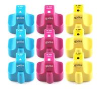 Go Inks Ensemble 3 cartouches C/M/Y remplace HP 363 Compatible non-OEM pour HP Photosmart (9 encres)
