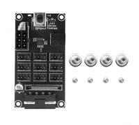 9 canaux - Pour PWM Fan Speed Controller Hub, module de commande de moteur à 4 fils haute puissance - Pour automatisation industrielle et refroidissement PC à faire soi-même, métal compact en