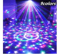9 couleurs 27W Crystal Magic Ball Led Stage Lamp 21Modes Disco Laser Light Party Lights Sound