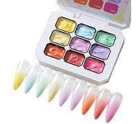 9 couleurs - Sans essuyage UV LED - Longue durée - Brillant - Gel de peinture pour la beauté, la maison, le studio d'art, la décoration artistique - Utilisation personnelle - Design créatif