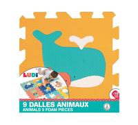 9 dalles animaux mousse a assembler
