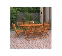 Vidaxl Ensemble À Manger De Jardin 9 Pcs Bois D'acacia Massif