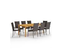 9-delige Tuinset bruin3067880