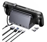 9 en 1 Docking Station USB C DP 4K 120Hz Compatible avec Steam Deck OLED LCD ROG Ally X Legion Go MSI Claw Dock USB C Adaptateur Ethernet Gigabit Data Ports 10Gbps PD 100W Lecteur Carte SD TF