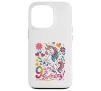 9 est Mon 9e Anniversaire Unicorn Rainbow Magic Coque pour iPhone 13 Pro