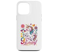 9 est Mon 9e Anniversaire Unicorn Rainbow Magic Coque pour iPhone 13 Pro Max