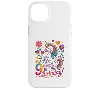 9 est Mon 9e Anniversaire Unicorn Rainbow Magic Coque pour iPhone 14 Plus