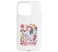 9 est Mon 9e Anniversaire Unicorn Rainbow Magic Coque pour iPhone 15 Pro Max
