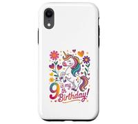 9 est Mon 9e Anniversaire Unicorn Rainbow Magic Coque pour iPhone XR