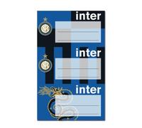 9 Etiquettes scolaires autocollantes Inter - Collection officielle Inter Milan