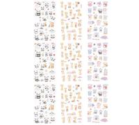 9 Feuilles Autocollant Animal Pvc Décoratif, Facile à Décoller