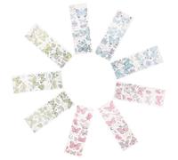 9 Feuilles Autocollants Dorés Pet pour Scrapbooking, 9 DIY