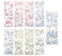 9 Feuilles Autocollants en Forme en Pet pour Scrapbooking et