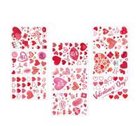 9 Feuilles Autocollants Statiques De La Saint-valentin Décoration De Maison Décalcomanies Romantiques Décalcomanies Saint Valentin Décor De Maison Pvc Autocollant Mural Un Verre