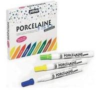 Pébéo Marqueurs fins pour porcelaine – 9 feutres – Assortiment de couleurs