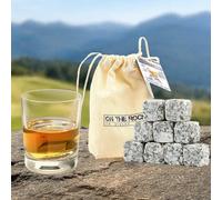 9 glaçons granit aubrac + sachet coton