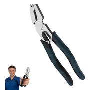 9-in-1 Industrial-Grade Multi-Function Cutting Pliers | Heavy-Duty High-Carbon Steel | Cuts, Strips, Crimps & More (1PCS)