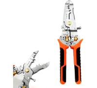 9 in 1 Multifunction Pliers with Voltage Tester-Stripping,Cutting,Twisting,Electrical Denuder Pliers,Measuring and Wiring for Electricians (Copper/Aluminium Cable,Precision Scissors)