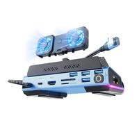 9 in 1 Station D'amarrage pour Steam Deck, Rog Ally X, Legion GO, HDMI 4K @ 60Hz, 1 Gbps Ethernet, 4 Ports USB. Charge de 100W PD, avec Ventilateur de Refroidissement