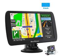 9 Inch GPS Sat Nav, with Bluetooth & AV IN for 2022 UK&EU Maps Lifetime Free Update, Includes Post Code POI Search Speed Camera