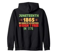 9 Juin Mes ancêtres n'étaient Pas Libres en 1776 Meme on Back Sweat à Capuche