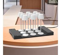 9 lampes avec plateau de recharge emily
