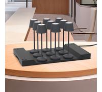 9 lampes avec plateau de recharge emily