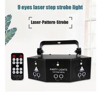 9 Lentilles Projecteur Light Laser Stage Musique Spectacle Musique DMX DJ Danse Combinaisons Projecteur Bar Intérieur Café Avec