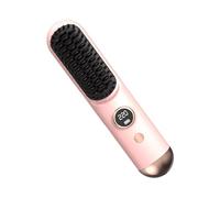 9-Level Cordless Hair Straightener Brush 35W Portable Fast Heating, Home Salon Styling Tool for Vacation Road Trip, Commuting, Dating, Travel, Lightweight Hair Brush, Electric Straightening