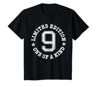 9 Limited Edition One of a Kind 9th Birthday 9-Year-Old T-Shirt