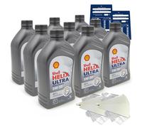 9 Litre Original Shell Helix Ultra Prof. AP-L 5W30 Huile 550040602 Acea C2 Kit