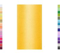 9 m de ruban en tulle, 15 cm, Tulle, Rouleau en tulle gelb 645