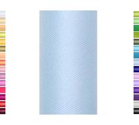 9 m de ruban en tulle, 15 cm, Tulle, Rouleau en tulle hellblau 311