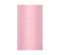 9 m de ruban en tulle, 15 cm, Tulle, Rouleau en tulle rosa 148