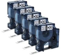 9 mm x 7 m Ribbon Compatible with D1 Ribbon 40913 S0720680,Compatible with LM LabelManager 160 280 260P 360D 500TS PNP LabelPoint 100 150 200 LabelWriter 450 Duo,Black on White