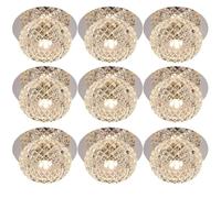9 Pack Crystal LED Downlight Crystal Recessed Ceiling Light for Living Room Corridor Home Indoor Lighting5W Dimmable Modern LED Recessed Downlight Cut Size:,