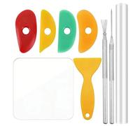 9 Pack Polymer Clay Tool Set Acrylic Clay Roller for Pottery Polymer Clay DIY Sculpting Craft
