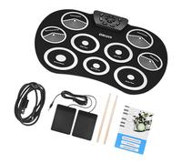9 pads enroulables de batterie pour entraînement avec haut-parleurs intégrés, kits de prise casque pour enfants, adultes, débutants, ensemble électronique