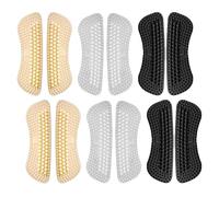 9 Paires De Coussinets De Talon, Coussinets Anti-Collision En Silicone, Coussinets Anti-Collision, Adaptés Aux Chaussures En Cuir, Talons Hauts, Chaussures De Sport, Unisexe (Noir, Transparent).