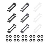 9 Paires De Couvre-Jambes De Lunettes Et 10 Paires De Housses Rondes Antidérapantes, Housses Antidérapantes Pour Lunettes, Supports De Lunettes, Accessoires Pour Lunettes