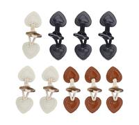 9 Paires Mercerie Boutons, DEANKEJI Cuir Vachette Véritable Boutons Mercerie, Bouton Jean Clipsable,pour Combinés Cape Manteaux, Coupe Vent, Vestes, Vêtements