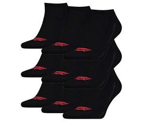 9 Pairs of Levis 168SF Low Cut Batwing Logo Unisex Socks Sneaker Socks Stockings 903050001, Farben:884 - jet black, Socken & Strümpfe:39-42