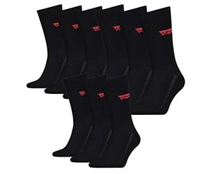 9 Pairs of Levis 168SF Regular Cut Unisex Socks Sneaker Socks Stockings 903052001, Farben:884 - jet black, Socken & Strümpfe:43-46