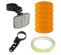 9 Pcs Catadioptre Velo Roue et Clips d'éclairage, Reflecteur Velos, Réflecteurs de Vélo Avant et Arrière, Catadioptre Réflecteurs de Rayons Vélo de œil de Chat pour Vélos de Course VTT électriques