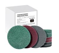 9 Pcs Disque Poncage 100mm, 240/400/800 Grain Eponge Poncage Abrasive Papier pour Ponceuse Excentrique