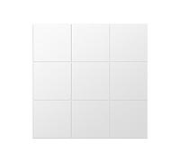 9 pcs DIY Carré Miroir Stickers Muraux 15 cm Carreaux Auto adhésifs Salle De Bains Fleur Motif Salon 3D Miroir Décor pour DIY Décoration Miroir Décor Autocollant Traitements Muraux pour Salle De Bai
