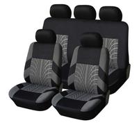 9 Pcs Housse Siege Voiture pour MG ZS MG4 MG5 ZS EV 2000-2020 2021 2022 2023, Fabriqué en Tissu P-olyester, Antidérapant et Facile d'entretien Voiture Accessoire,Grey