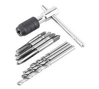 9 pcs/lot Vis robinet et clé en T et forets hélicoïdaux Filetage taraudage kit d'outil à main