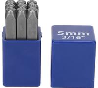 9 PCs Number Stempel Set professioneller 5mm Punch mit Aufbewahrungsbox für Schmuckhandwerk Stempelleder