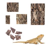 9 Pcs Panneaux de Fond en Écorce de Liège pour Terrarium, Aspect Naturel d'Écorce d'Arbre, Parois Décoration Murale Réservoir, Surface d'Escalade pour Reptiles, Lézards, Tortues, Geckos, Dragon Barbu